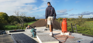 October 2022 upgrading the flat roof insultation